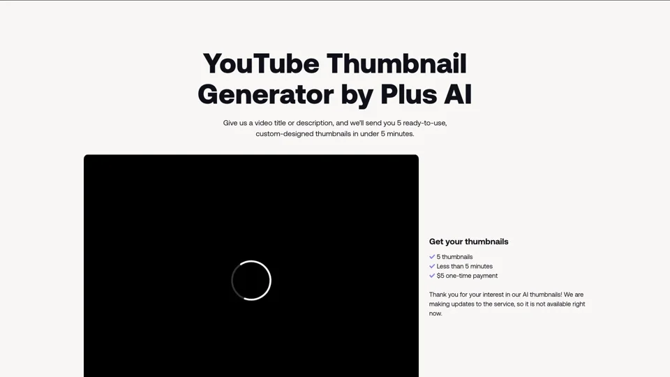 AI Youtube Thumbnail Generator