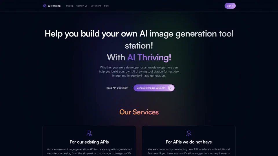 Image Generation – Image Generation API Reference - AI Thriving