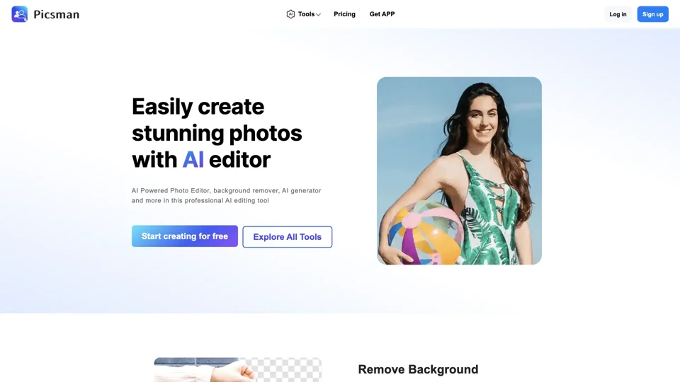 Free AI Photo Editor: Online Image Editing Tools｜Picsman