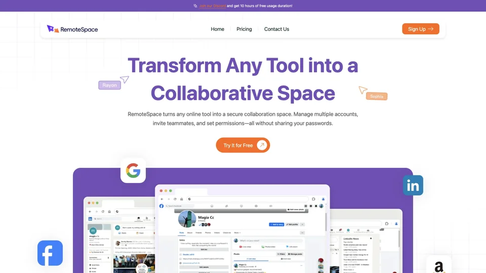 Transform Any Tool into a Collaborative Space