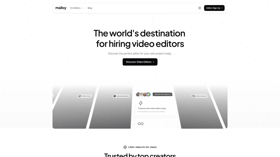 Malloy - The World's Destination for Video Editors