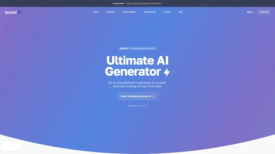 Iconi Ai | AI Voice Generator & Text to Image Convertor