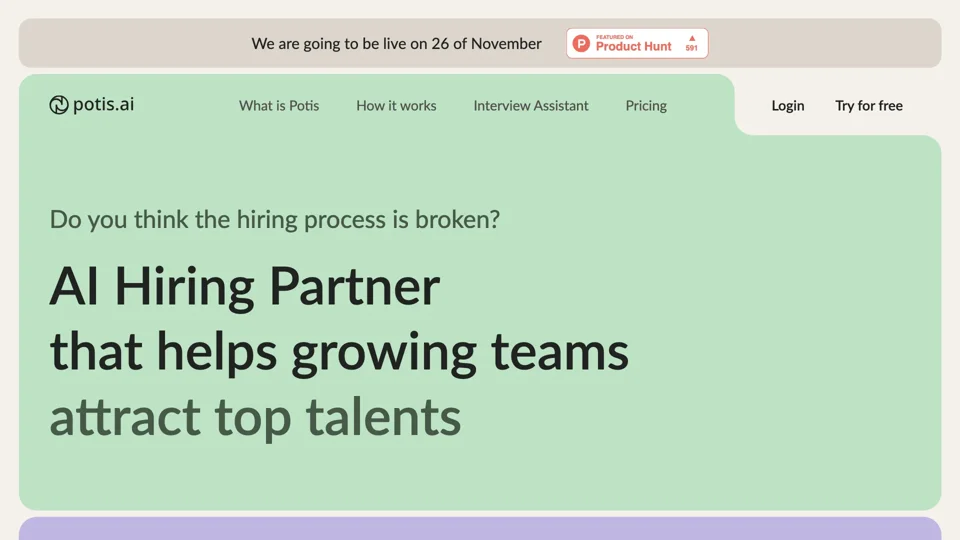 Potis.AI | Your Hiring Copilot