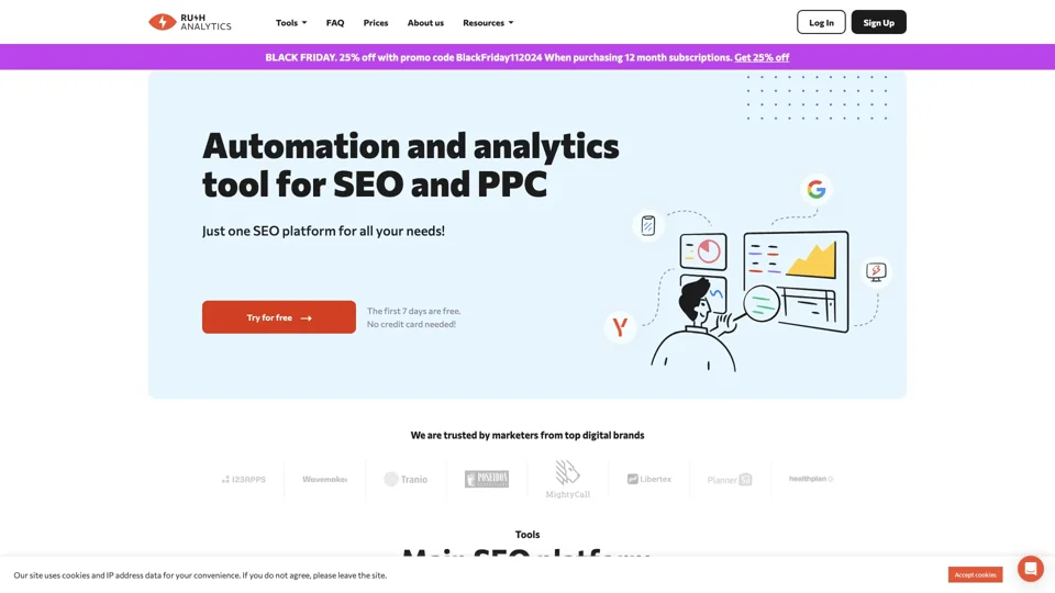 SEO Automation Tool – Rush Analytics 🚀