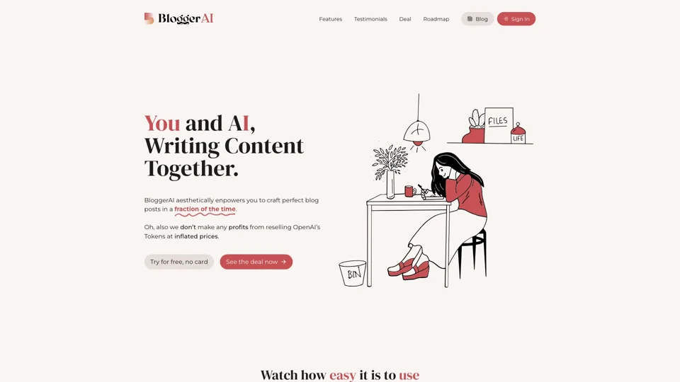 BloggerAI - AI Content Writing Tool