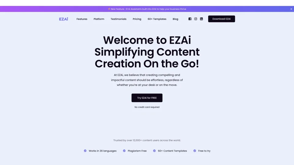 Copywriting Tool | EZAI APP