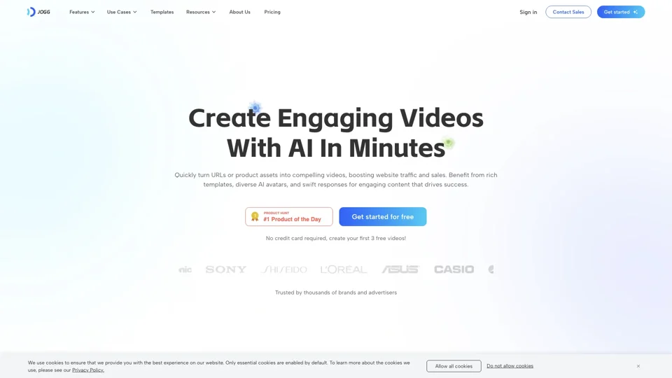 JoggAI - AI Ad Generator to Create Videos Using URL