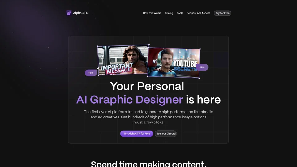 AlphaCTR | Your Personal AI Creative Artist