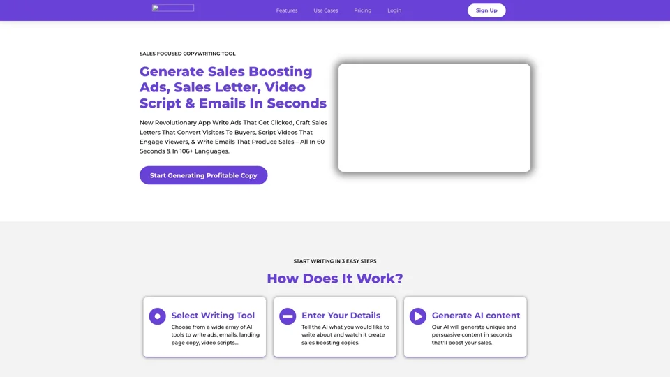 SalesBoosta – Your Trusted Direct Response Copywriting Tool