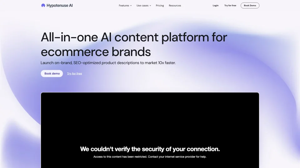 Hypotenuse AI - Ecommerce AI Writer & AI Writing Assistant