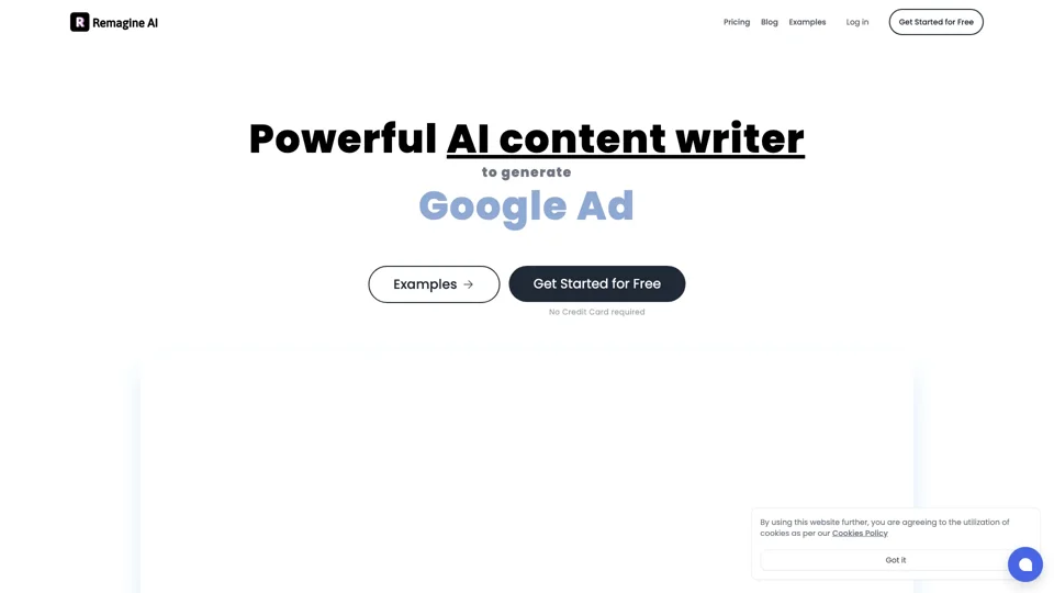 Remagine AI: Content Writer & Marketing Copy Generator