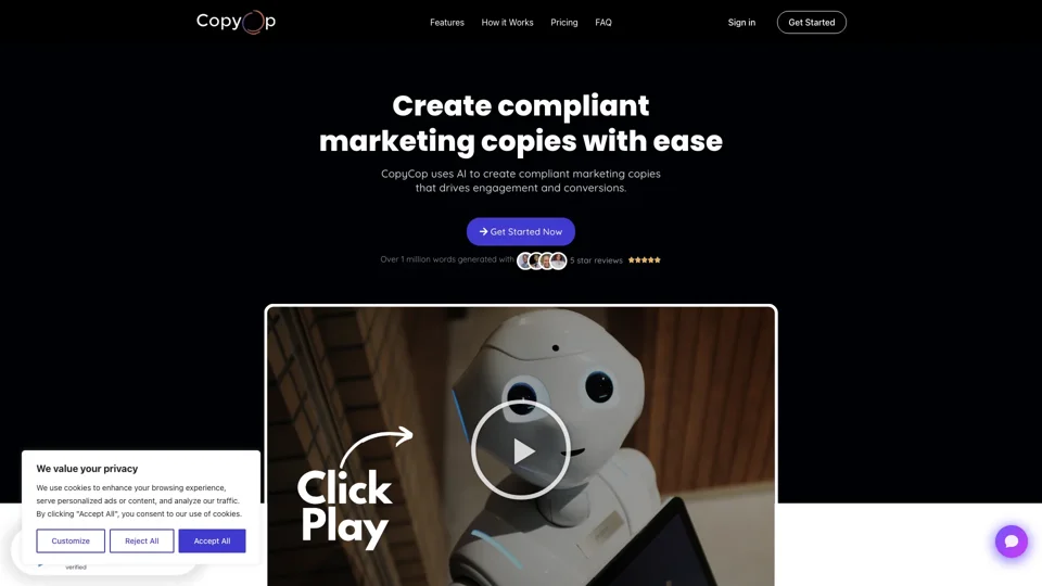 Copycop AI – Advanced AI Tool For Compliant Facebook Ad Copies