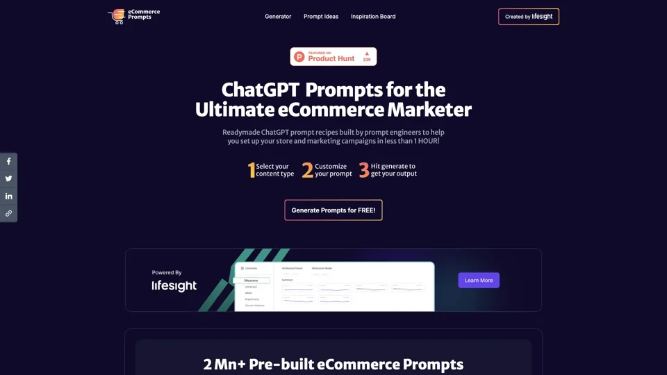 eCommerce ChatGPT Prompts