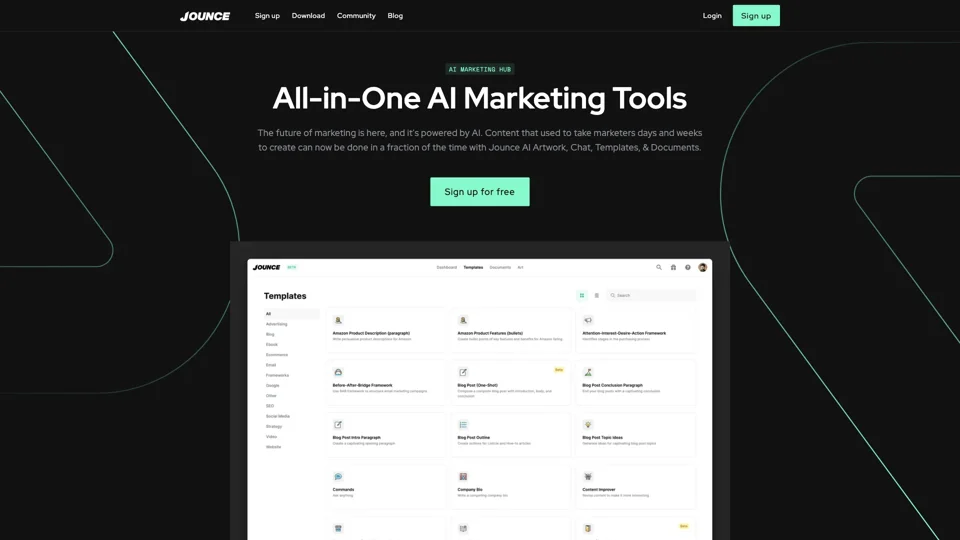 Jounce - Free AI Copywriting & Art for Marketers