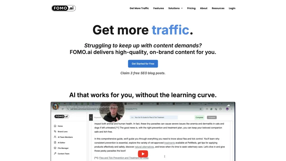 Automated AI Marketing Teams - FOMO.ai - AI Marketing Teams by FOMO.ai