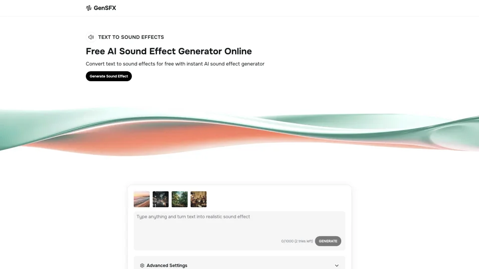 Free AI Sound Effect Generator: Text to Sound Effects Online