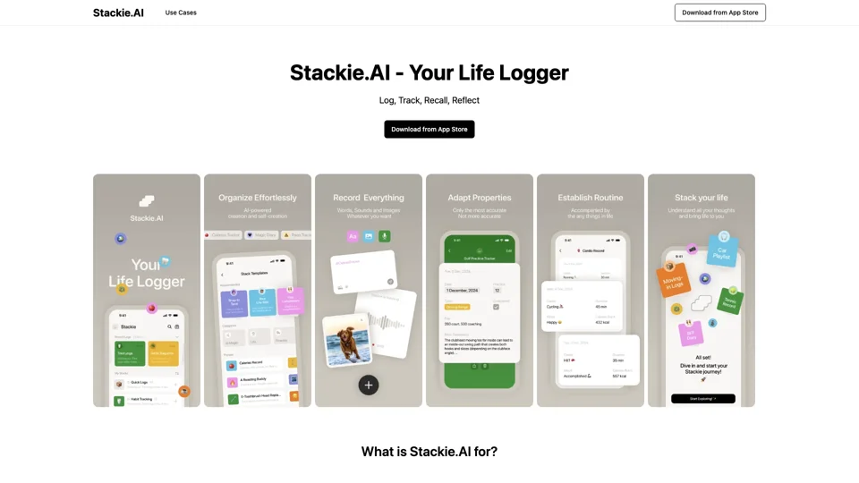 Stackie.AI - Your Life Logger